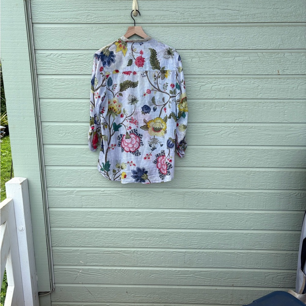 Vintage Goa Indian Cotton Long Sleeve Top. Size Extra Large. - Picture 2 of 4